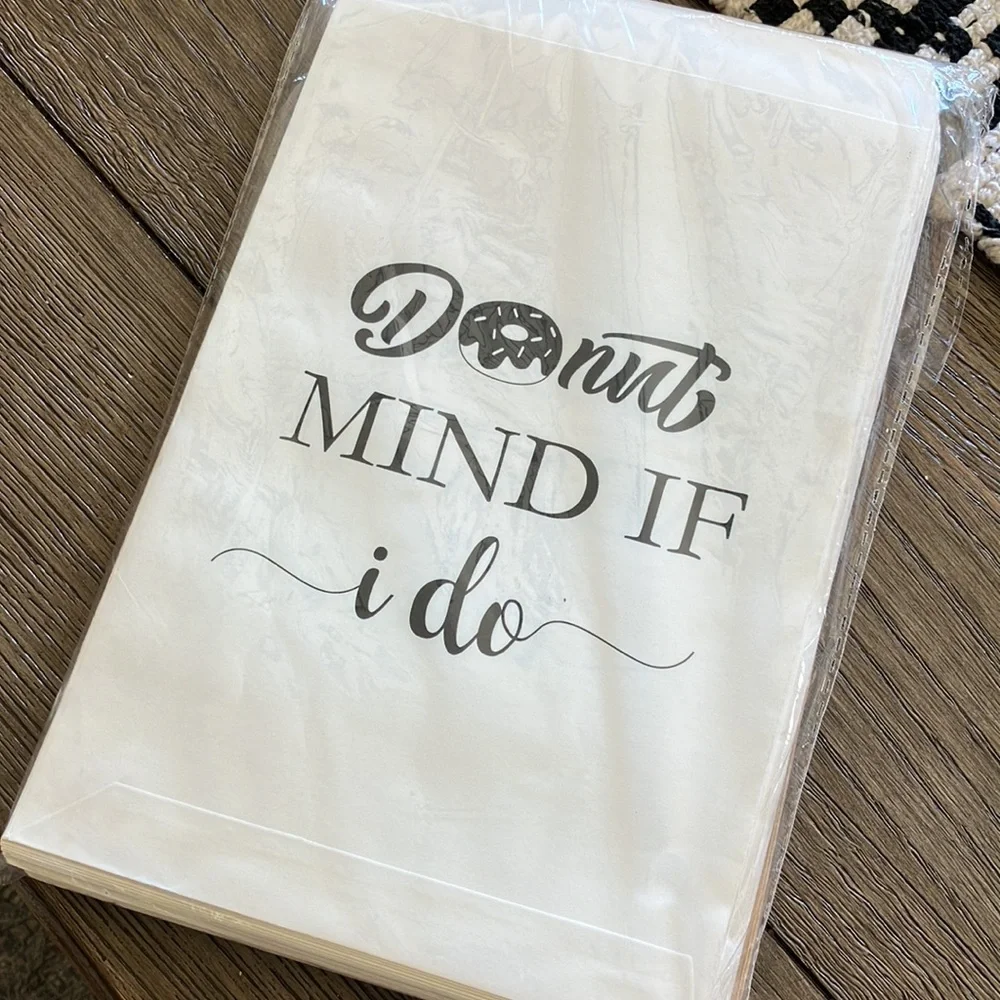 NIB 50-PK Donut Mind If I do Treat bags